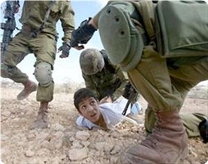 Enfant palestinien arrêté